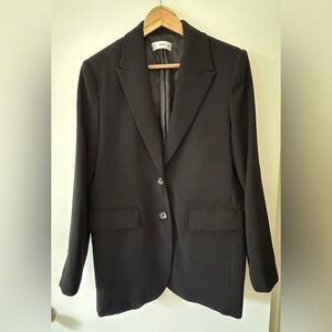 Mango Double-Breasted Suit Blazer